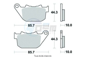 Product image: Sifam - S9010N - Brake Pad Sifam Sinter Metal   S9010N 