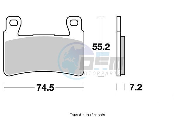 Product image: Sifam - S1166N - Brake Pad Sifam Sinter Metal   S1166N  1