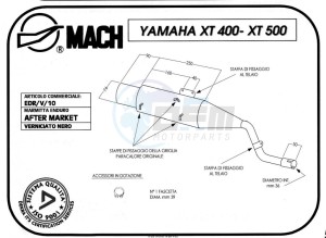 Product image: Marving - 01E10V - Silencer  EDR XT 400 Not Approved  Chrome  