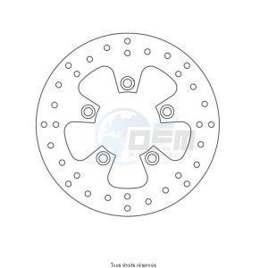 Product image: Sifam - DIS1105W - Brake Disc Kawasaki  Ø230x104x82  Mounting holes 5xØ10,5 Disk Thickness 6 
