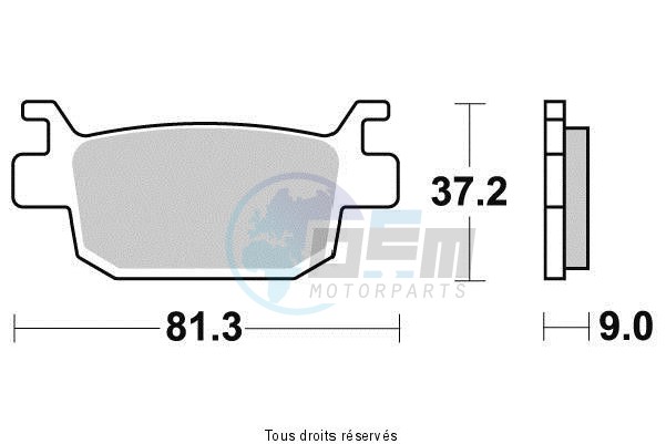 Product image: Sifam - S9011N - Brake Pad Sifam Sinter Metal   S9011N  1