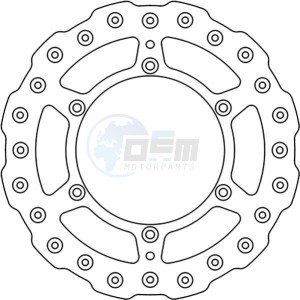 Product image: Ferodo - FMD0248MXR - Brake disc fixed for Motocross SUZUKI 