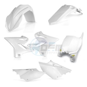 Product image: Cycra - 1CYC-9416-42 - COVER KIT 5 ELEMENTS YAMAHA YZ125 15 - White 