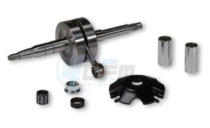 Product image: Malossi - 5315973 - Crankshaft MHR TEAM AXE Ø 12-13 BIELLE 85 (COURSE 39, 3 MM) 