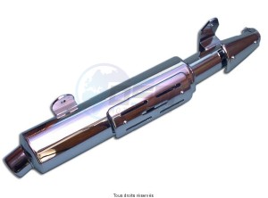 Product image: Marving - 01HA60 - Silencer  AMACAL AFRICA TWIN 96 Approved Ø114 Chrome  
