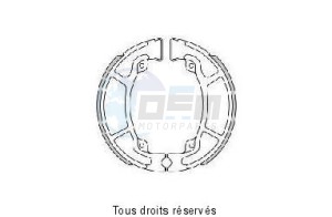 Product image: Sifam - VB160 - Brake Shoes Diam. 129mm - Width 25mm   