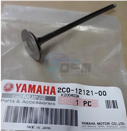 Product image: Yamaha - 2C0121210000 - VALVE, EXHAUST  0