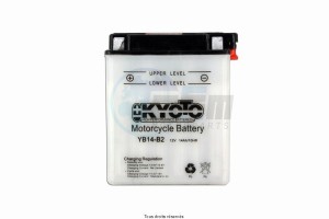 Product image: Kyoto - 712146 - Battery Yb14-b2 L 135mm  W 91mm  H 167mm 12v 14ah Acid 0,87l 