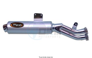 Product image: Marving - 01YA32 - Silencer  AMACAL XTZ750 SUPERTENERE Approved Ø100 Chrome Cover Alu 