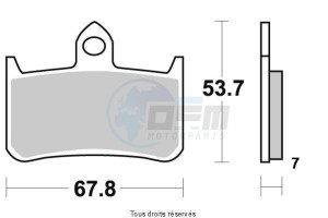 Product image: Vesrah - VD154/2JL - Brake Pad Vesrah Sinter Metal      VD154/2JL 