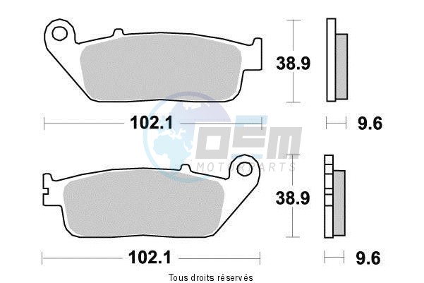 Product image: Sifam - S1071AN - Brake Pad Sifam Sinter Metal   S1071AN  1