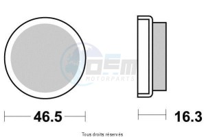 Product image: Vesrah - VD234 - Brake Pad Vesrah Organic      VD234 