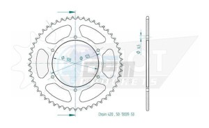 Product image: Esjot - 50-13039-52 - Chainwheel Steel - 420 - 52 Teeth- Made in Germany 