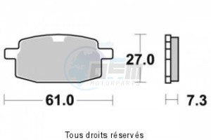 Product image: Sifam - S1102N - Brake Pad Sifam Sinter Metal   S1102N 