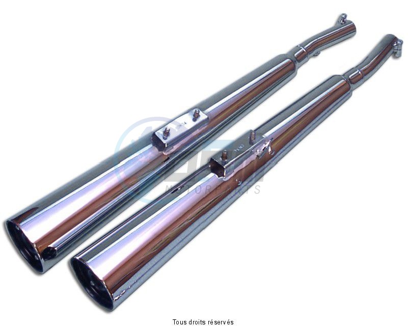 Product image: Marving - 01K2033 - Silencer  MARVI Z650F/Z750 Approved - Sold as 1 pair Chrome   0