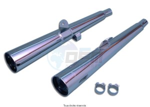Product image: Marving - 01K2112 - Silencer  MARVI Z 750 ZEPHIR Approved - Sold as 1 pair Chrome  