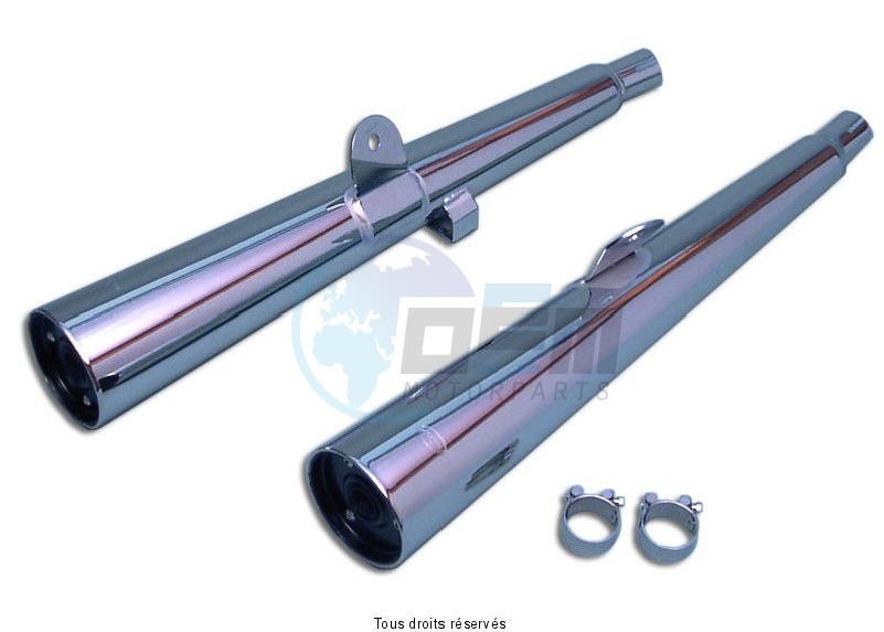 Product image: Marving - 01K2112 - Silencer  MARVI Z 750 ZEPHIR Approved - Sold as 1 pair Chrome   0