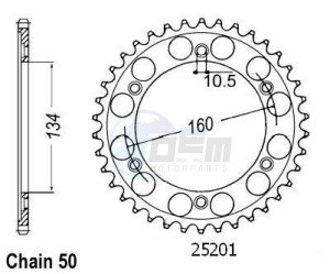 Product image: Esjot - 50-35048-40 - Chainwheel Steel Honda - 530 - 40 Teeth -  Identical to JTR1306 - Made in Germany 