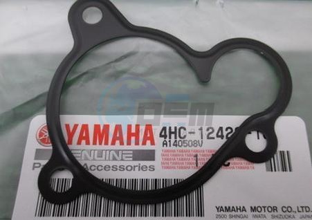 Product image: Yamaha - 4HC124281000 - GASKET, HOUSING COVER 2  0