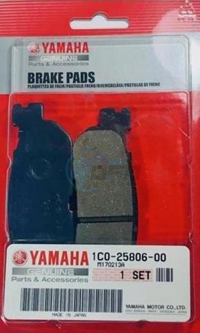 Product image: Yamaha - 1C0258060000 - BRAKE PAD KIT 2  0