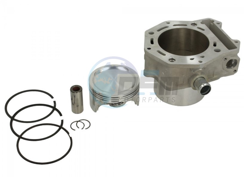 Product image: Piaggio - 832811 - COMPLETE CYLINDER ASSEMBLY W/PISTON-MST  0
