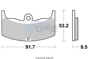 Product image: Vesrah - VD129JL - Brake Pad Vesrah Sinter Metal      VD129JL 