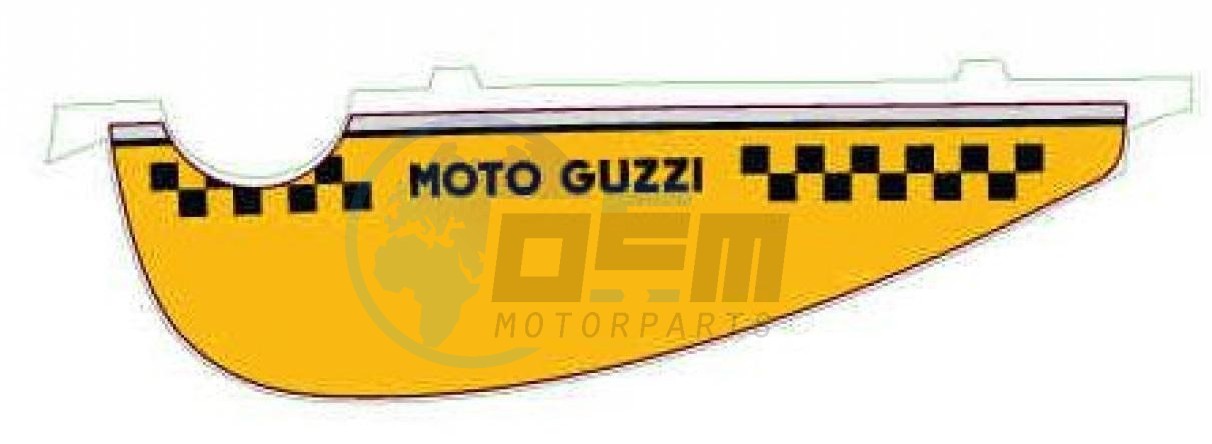 Product image: Moto Guzzi - 2H001439 - Fuel tank decal  0