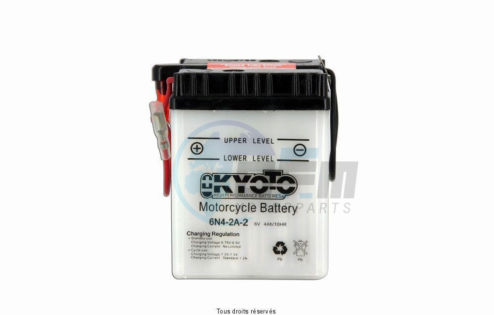 Product image: Kyoto - 706041 - Battery 6n4-2a-2 L 71mm  W 71mm  H 96mm 6v 4ah Acid 0,19l  0