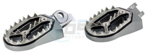 Product image: Sifam - FOO1023 - Footpegs Alu CNC (L 75 mm - l 55 mm) - Color Titanium -  KTM - HUSQVARNA 