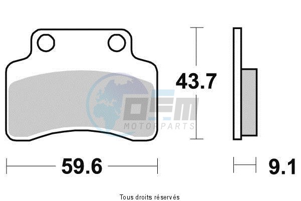 Product image: Sifam - S1996N - Brake Pad Sifam Sinter Metal   S1996N  1