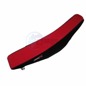 Product image: Crossx - M117-2RB - Saddle Cover HONDA CRF 450 17-20 CRF 250 18-20 CRF 450 RX 17-20  CRF 250 RX 18-20 TOP RED- SIDE BLACK (M117-2RB) 