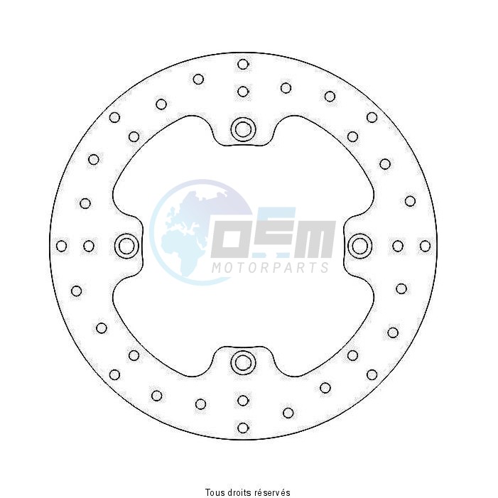 Product image: Sifam - DIS1050 - Brake Disc Honda Ø276x166x144,2  Mounting holes 4xØ10,5 Disk Thickness 4  0