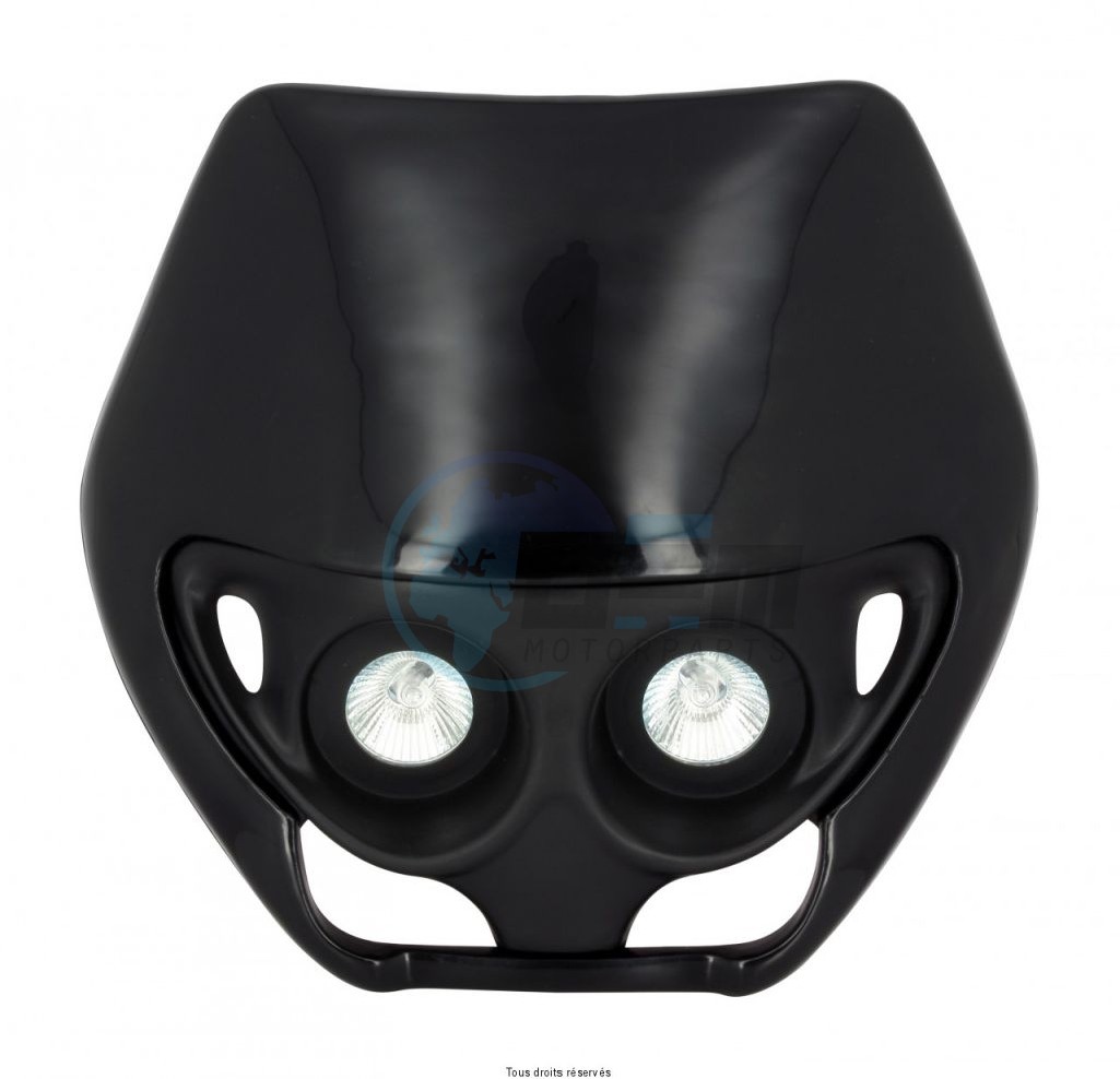 Product image: Kyoto - PLA6000 - Headlight spoiler - Street fighter cowl Black     0
