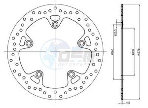 Product image: Sifam - DIS1374 - Brake Disc DIS1374 Ã˜276mm 