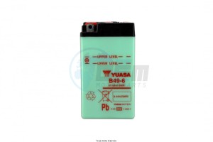 Product image: Yuasa - 806132 - Battery B49-6 L 91mm  W 83mm  H 161mm 6v 8-10ah 