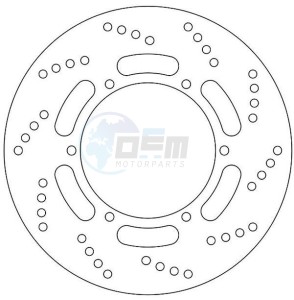 Product image: Ferodo - FMD0175R - Brake disc fixed YAMAHA - Approval TÜV 