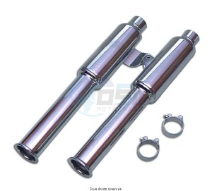 Product image: Marving - 01K2109 - Silencer  MARVI VN 750 TWIN Not Approved for 1 pair Chrome  
