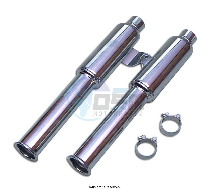 Product image: Marving - 01K2109 - Silencer  MARVI VN 750 TWIN Not Approved for 1 pair Chrome   0