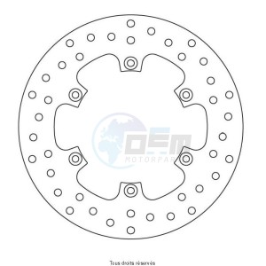 Product image: Sifam - DIS5011 - Brake Disc Gilera Ø220x125x108  Mounting holes 6xØ6,5 Disk Thickness 4 