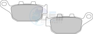 Product image: Ferodo - FDB531EF - Brakepad Organic Eco-Friction suitable for road use 