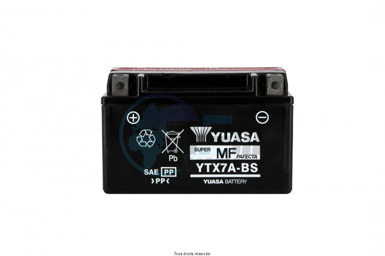 Product image: Yuasa - 812079 - Battery Ytx7a-bs L 150mm  W 87mm  H 94mm 12v 6ah  1