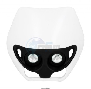 Product image: Kyoto - PLA6001 - Headlight spoiler - Street fighter cowl White  2 optiques halogenes    
