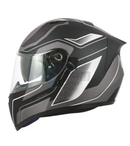 Product image: S-Line - IFV1G2204 - Integral Helmet S441 VENGE + PINLOCK - Black Mat / White - L 