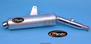 Product image: Marving - 01HA35 - Silencer  AMACAL XLV 600 TRANSALP Approved Ø114 Chrome Cover Alu 