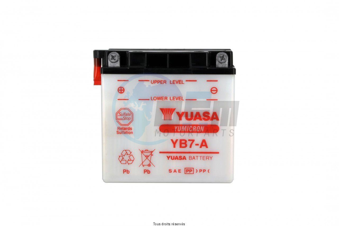 Product image: Yuasa - 812071 - Battery Yb7-a L 137mm  W 76mm  H 134mm 12v 8ah  1