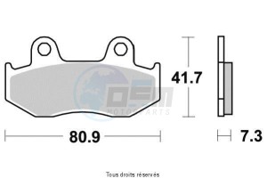 Product image: Vesrah - VD134JL - Brake Pad Vesrah Sinter Metal      VD134JL 