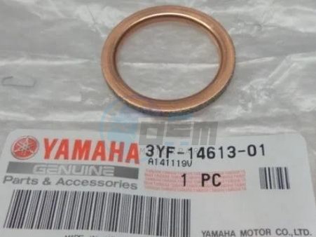 Product image: Yamaha - 3YF146130100 - GASKET, EXHAUST PIPE  0
