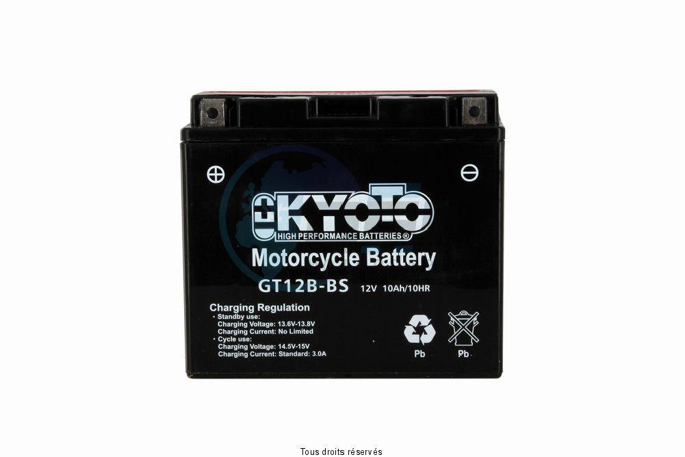 Product image: Kyoto - 712125 - Battery Yt12b-bs -Ss Entr. L 150mm  W 70mm  H 131mm 12v 11ah Acid 0.54l  0
