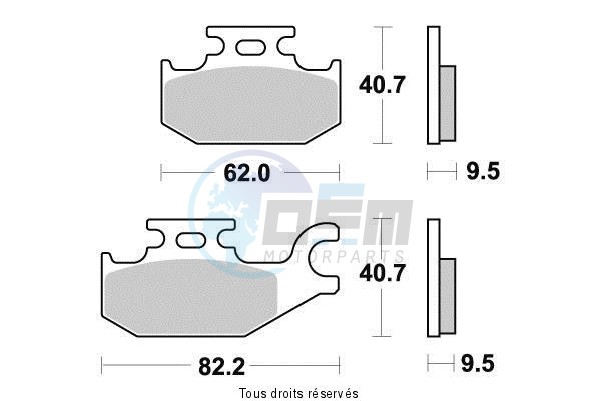 Product image: Sifam - S1266N - Brake Pad Sifam Sinter Metal   S1266N  1