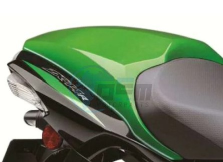 Product image: Kawasaki - 99994-0342-40R - KIT,SINGLE SEAT COVER,GREEN  0